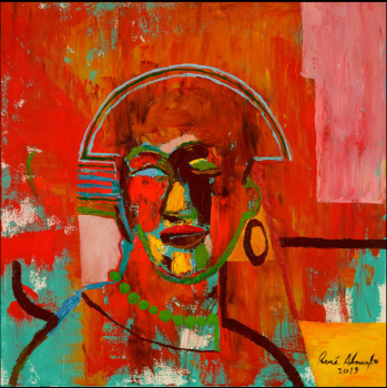 DRESSED+TO+THE+NINES,+oil+on+canvas,+24”X24”