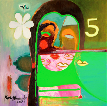 GIRL+NEXT+DOOR,+oil+on+canvas,+24”X24”