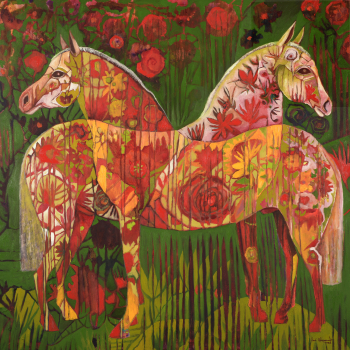 The Gathering, 48in X 48in, oil on canvas, $7,800